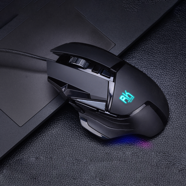  Chuột văn phòng Kludge RM502 | Có dây, 4000 DPI, 65g, RGB, Đen 