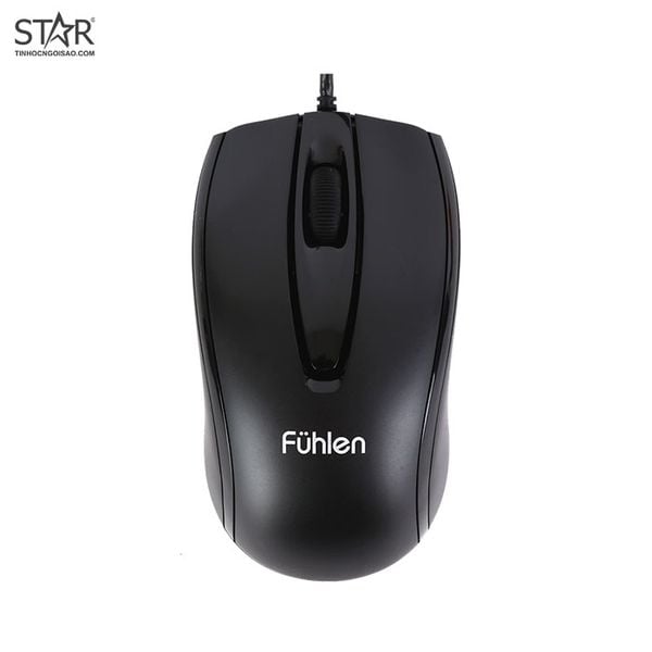  Chuột văn phòng Fuhlen L102 | Có dây, 1200 DPI, 85g, Đen 