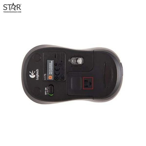 Chuột văn phòng Logitech B175 | Wireless 2.4Ghz, 1000 DPI, 90g, Đen 