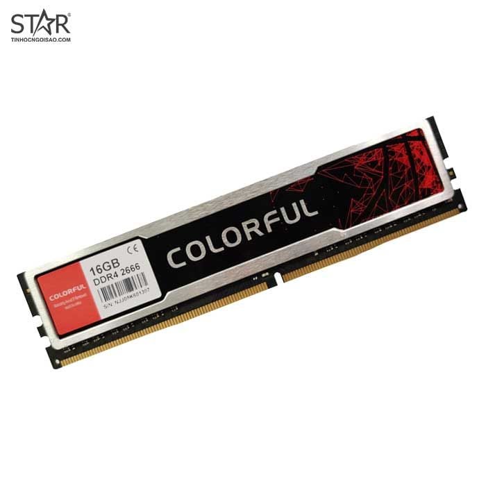 Ram DDR4 Colorful 16G/2666 Tản Nhiệt (BAPC16G2666D4S8 Y5CE19)