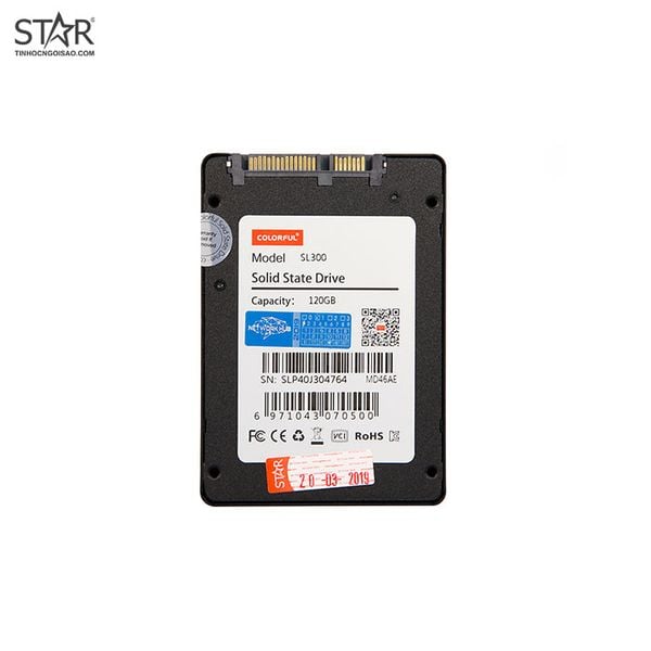 Ổ Cứng SSD 128G Colorful SL300 Sata III 6Gb/s TLC 