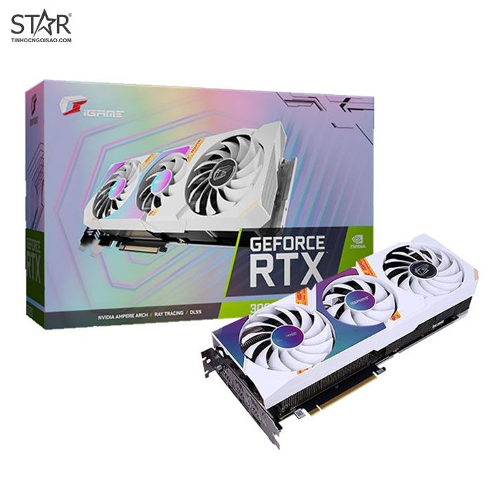 Card màn hình Colorful RTX 3070 8GB GDDR6 iGame Ultra W OC-V White (iGame RTX 3070 Ultra W OC-V)