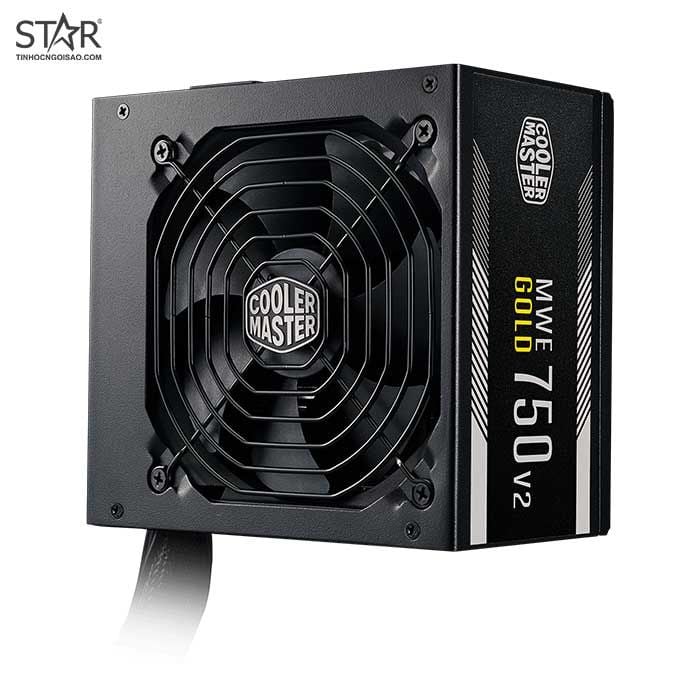 Nguồn Cooler Master 750W MWE 750 – V2 80 Plus Gold Non-Modular (MPE-7501-ACAAG-EU)