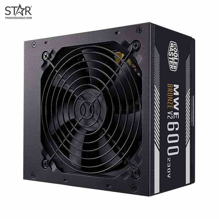 Nguồn Cooler Master 600W MWE 600 V2 230V 80 Plus Bronze (MPE-6001-ACABW-BEU)