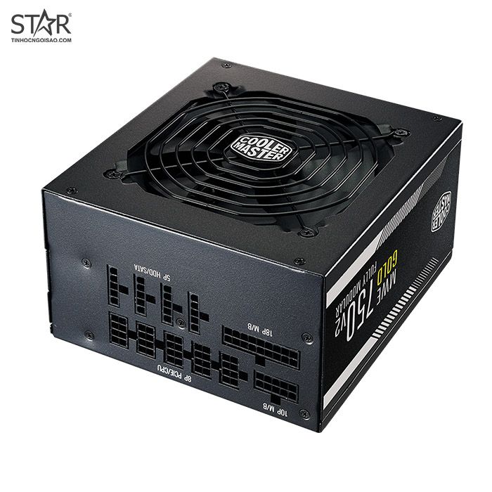 Nguồn Cooler Master 750W MWE 750 – V2 80 Plus Gold Full Modular (MPE-7501-AFAAG-EU)