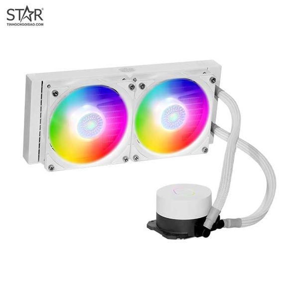  Tản nhiệt nước Cooler Master MasterLiquid ML240L V2 White | ARGB, Trắng 