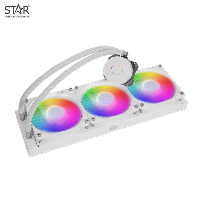 Tản nhiệt CPU Cooler Master Masterliquid ML360L V2 ARGB White Edition AiO Cooling