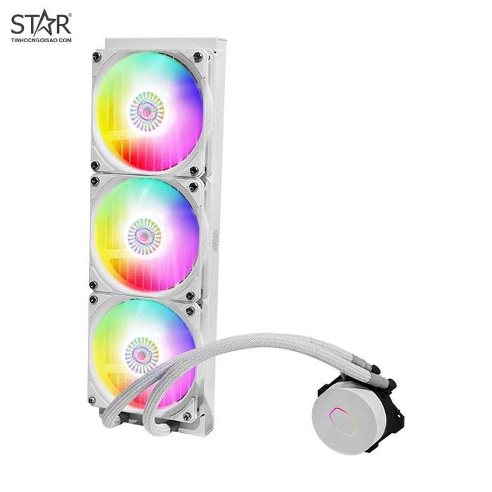 Tản nhiệt CPU Cooler Master Masterliquid ML360L V2 ARGB White Edition AiO Cooling