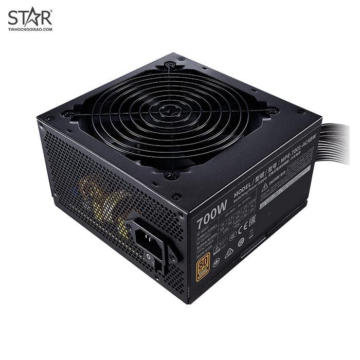 Nguồn Cooler Master 700W MWE 700 V2 230V 80 Plus Bronze (MPE-7001-ACABW-BEU)