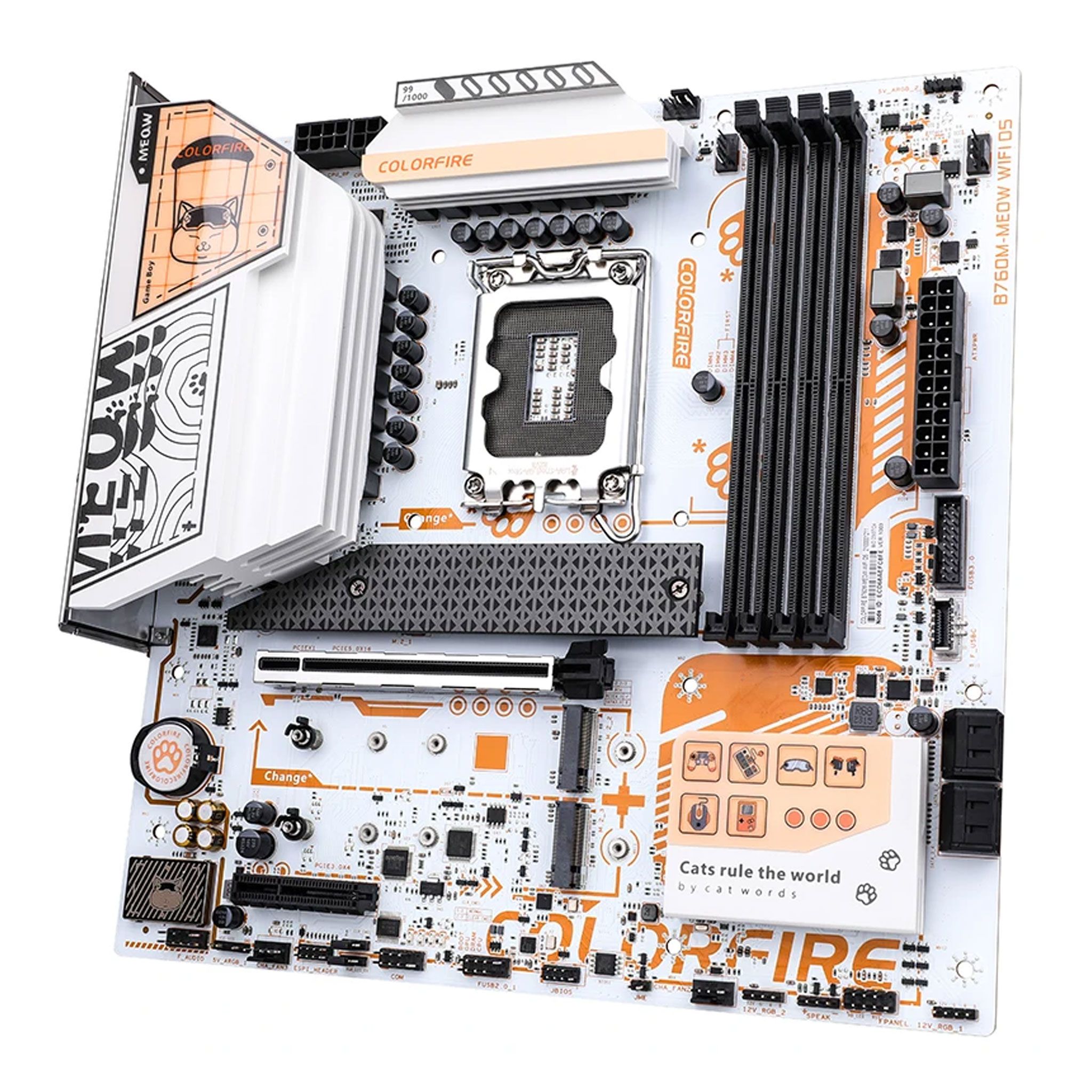 Mainboard Colorfire B760M-MEOW DDR5 ORANGE