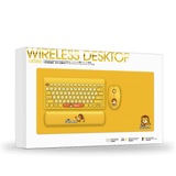  Combo phím chuột văn phòng FD LK586 | Wireless, Mini, Yellow 