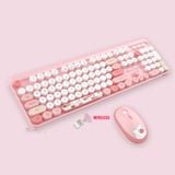  Combo phím chuột không dây Geezer Hello Bear - Hồng mixed | Wireless 2.4 