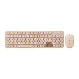  Combo phím chuột không dây Geezer Honey S Mixed - Nâu mixed | Wireless 2.4 