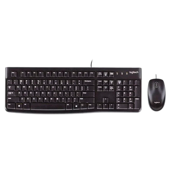  Combo phím chuột văn phòng Logitech MK120 | Có dây, Fullsize, Black 