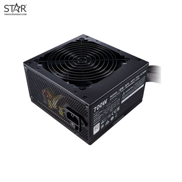 Nguồn Cooler Master 700W MWE 700 V2 80 Plus White (MPE-7001-ACABW)