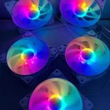  Fan Case CoolMoon K8 Led RGB Trắng (RGB Fixed, Không Cần Hub) 
