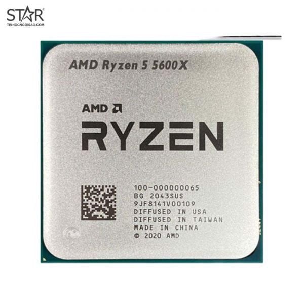  CPU AMD Ryzen 5 5600X | AM4, 6 nhân/12 luồng, Max 4.6 GHz 