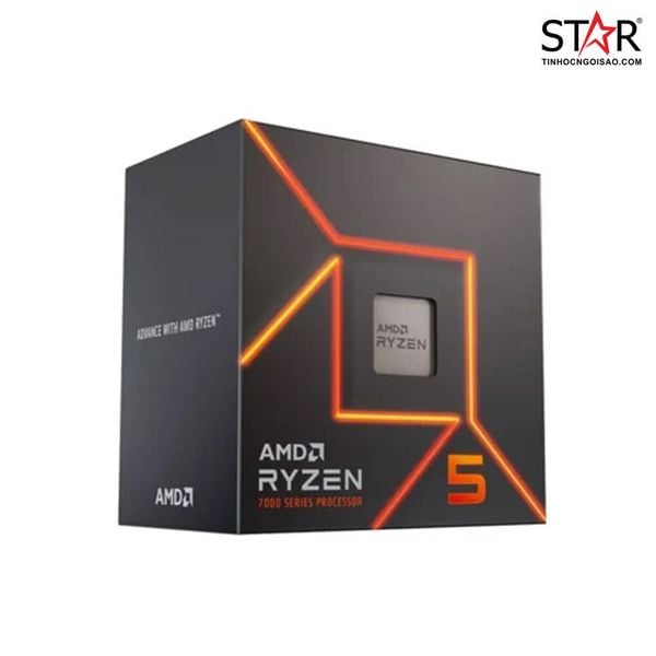  CPU AMD Ryzen 5 7600 | AM5, 6 nhân/12 luồng, Max 5.1 GHz 