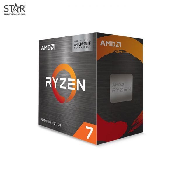 CPU AMD Ryzen 7 5800X3D | AM4, Upto 4.50 GHz, 8C/16T, 96MB, Box Chính Hãng, Không Fan