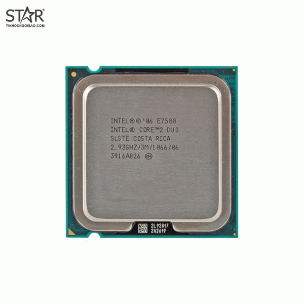  CPU Intel Core 2 Duo E7500 (QSD, Tray, No Box) | LGA775, Dual-Core, Không kèm fan 