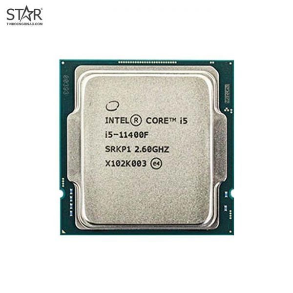 CPU Intel Core I5 11400F | LGA1200, Turbo 4.40 GHz, 6C/12T, 12MB, Tray New, Không Fan