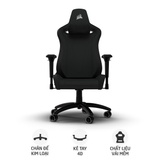  Ghế Gaming Corsair TC200 Fabric | Black - Black (CF-9010049-WW) 