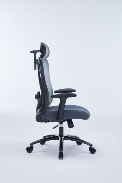  Ghế công thái học WARRIOR Hero WEC501 Plus | Xám, 120kg, Chân xoay, Lưng lưới 
