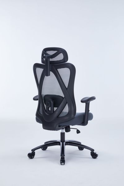  Ghế công thái học WARRIOR Hero WEC501 Plus | Xám, 120kg, Chân xoay, Lưng lưới 