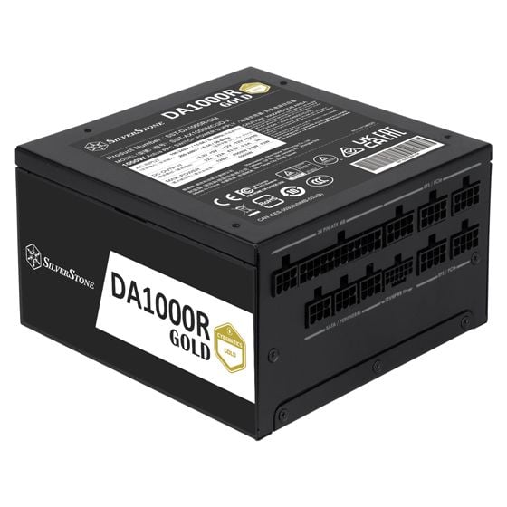 Nguồn SilverStone DA1000R Gold | 1000W, ATX 3.0 & PCIe 5.0, Full Modular