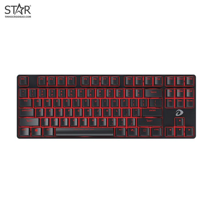 Bàn phím cơ Gaming DAREU EK87 (Red Switch) - Black (Multi-LED)