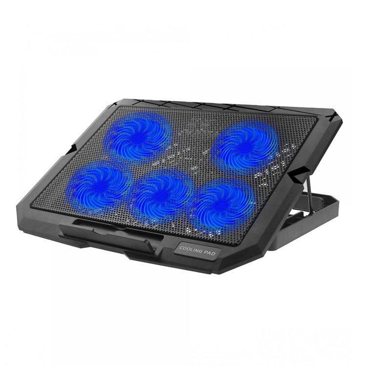 Đế tản nhiệt Laptop Cooling Pad X5 Light Blue Gaming Led 5 Fan