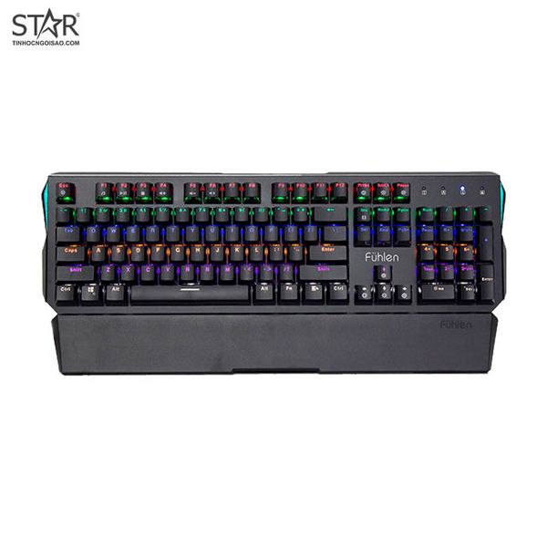  Bàn Phím Cơ Fuhlen Destroyer Led Rainbow Switch Quang Học (Đen) 
