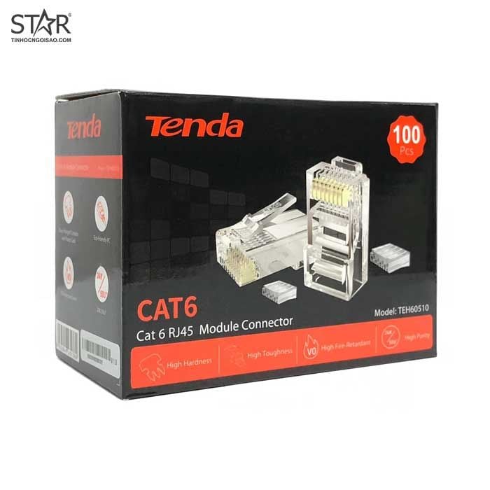 Hộp đầu mạng RJ45 Tenda 6E TEH60510 (100c/hộp)