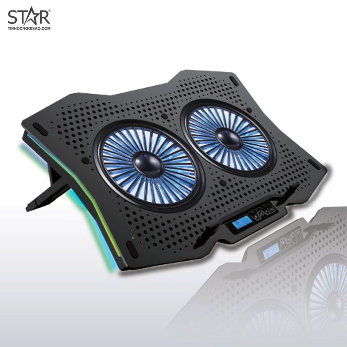 Đế tản nhiệt Laptop VSP Notebook Cooler Pad N30 RGB