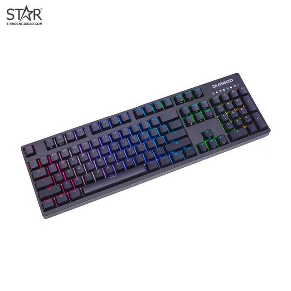  Bàn Phím Cơ Durgod V104S RGB Cherry Blue Switch (Đen) 