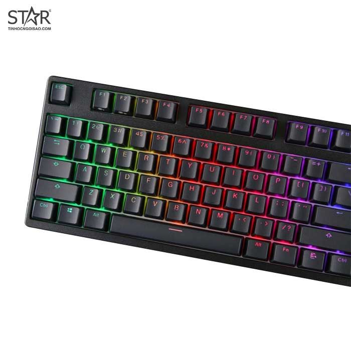 Bàn Phím Cơ Durgod V104S RGB Cherry Blue Switch (Đen)