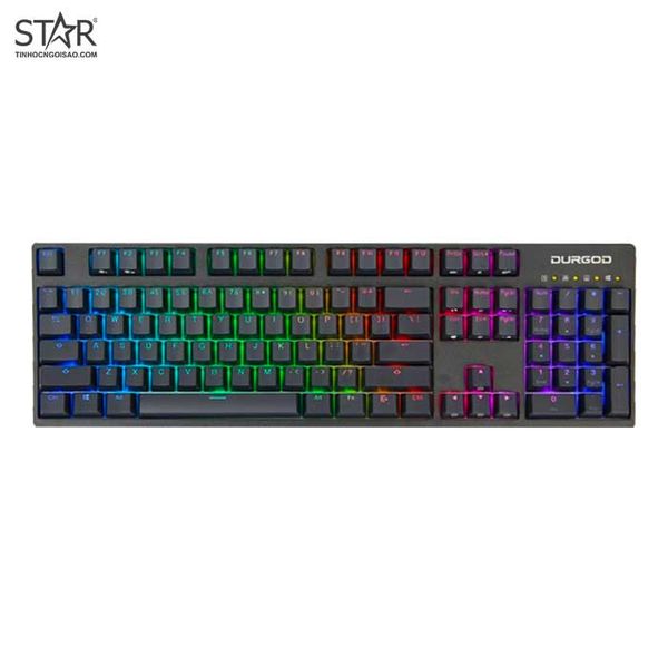  Bàn Phím Cơ Durgod V104S RGB Cherry Blue Switch (Đen) 