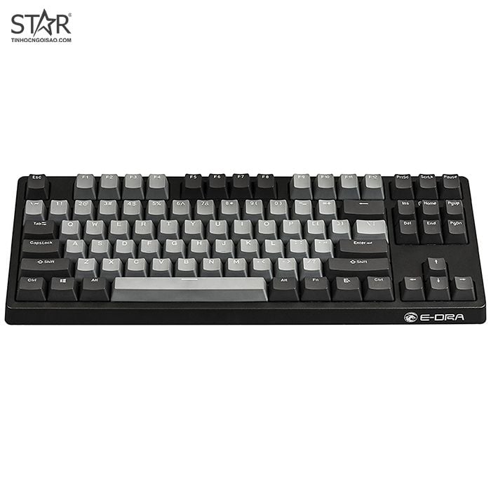 Bàn Phím Cơ E-Dra EK387 Pro Gaming Blue Switch TKL (Đen)