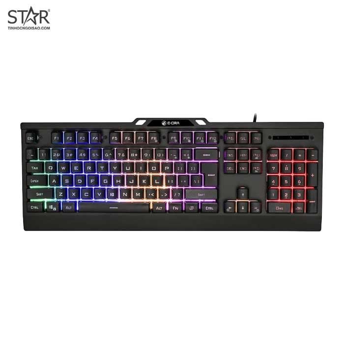 Bàn Phím Giả Cơ E-Dra EK701 RGB Gaming (Đen)