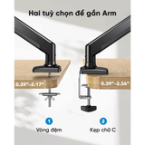  Giá treo màn hình E-Dra EMA7302 - Màu đen | 22 -34 inch 