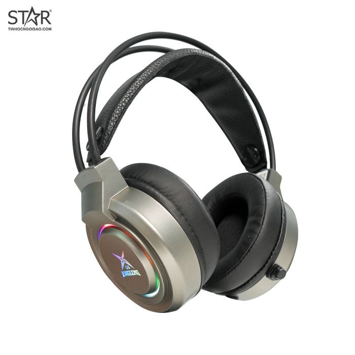 Tai Nghe Eaglend Q6 Iron Grey 7.1 Surround Gaming RGB (Đen Xám)