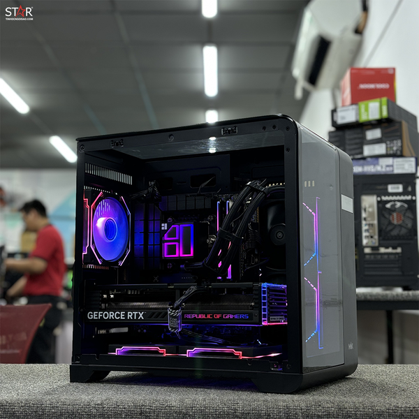  PC Gaming STAR Barbatos Black | Intel i5 14400F \ RTX 4060Ti\ B760M WIFI\ RAM 32GB\ SSD 500GB 