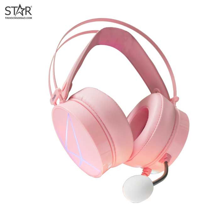 Tai Nghe Gaming Dare-U EH722S 7.1 RGB Queen - Pink