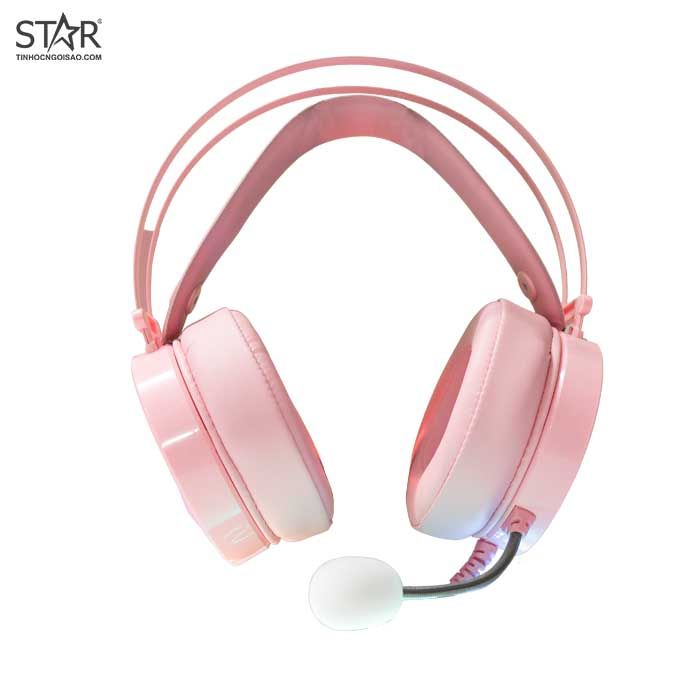 Tai Nghe Gaming Dare-U EH722S 7.1 RGB Queen - Pink