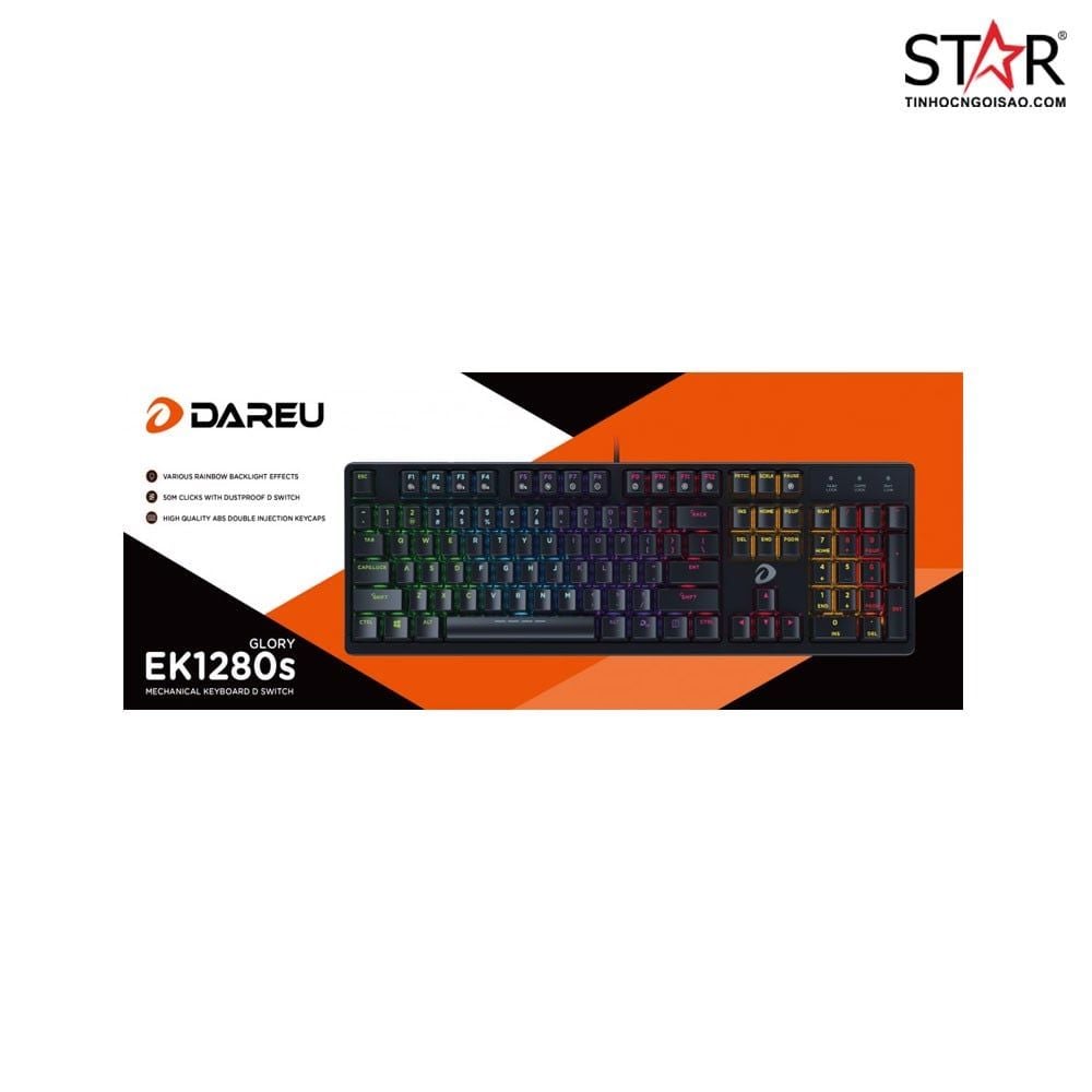 Bàn phím cơ Gaming DareU EK1280s