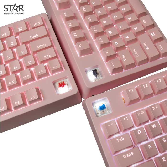 Bàn Phím Cơ E-Dra EK3104 Dream Pink Led Gaming Blue Switch (Hồng)