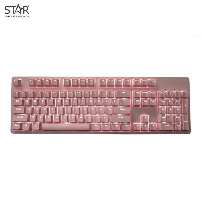 Bàn Phím Cơ E-Dra EK3104 Dream Pink Led Gaming Blue Switch (Hồng)