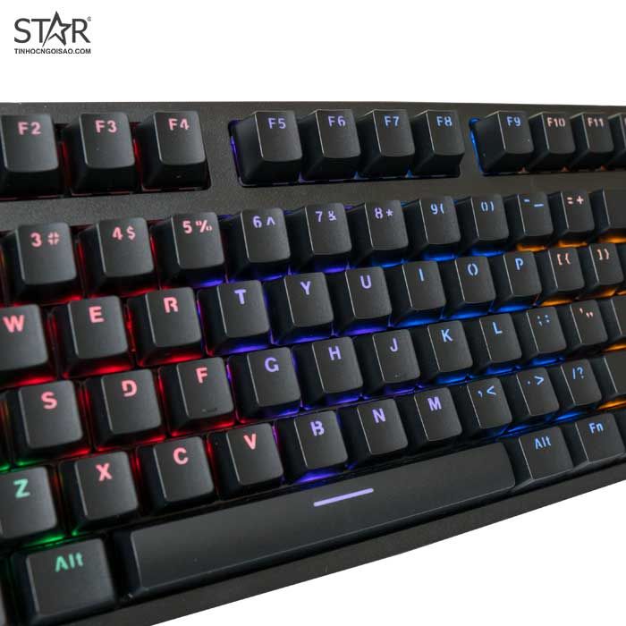 Bàn Phím Cơ E-Dra EK387 Gaming Led TKL Blue Switch (Đen)