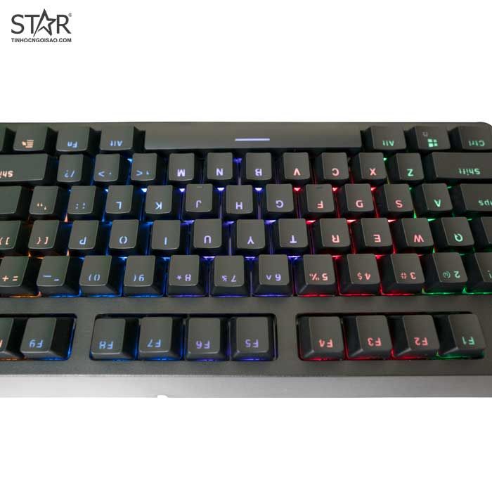 Bàn Phím Cơ E-Dra EK387 Gaming Led TKL Blue Switch (Đen)