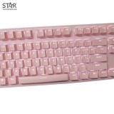  Bàn Phím Cơ E-Dra EK387 Dream Pink Gaming Led TKL Blue Switch (Hồng) 